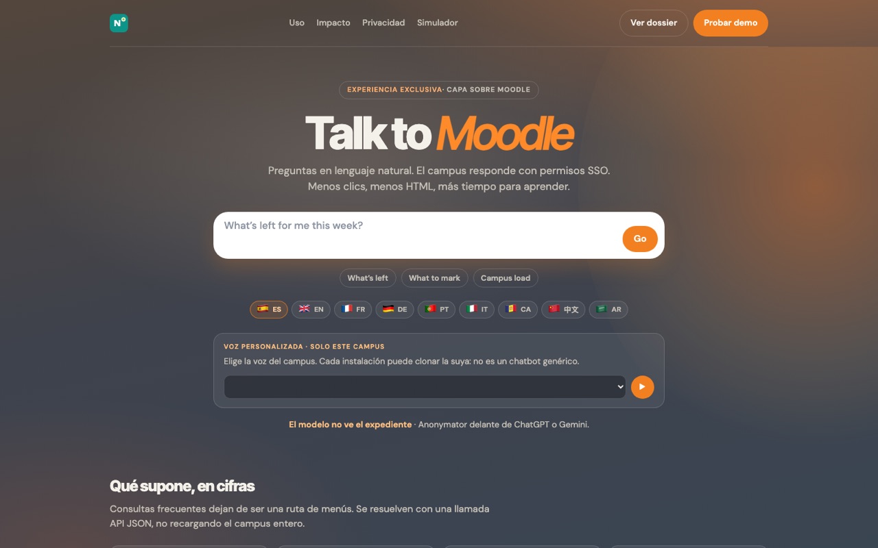 TalkToMood — IA conversacional para LMS